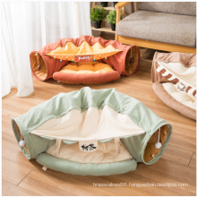 High Quality Funny Cat Bed Tent with Tunnel